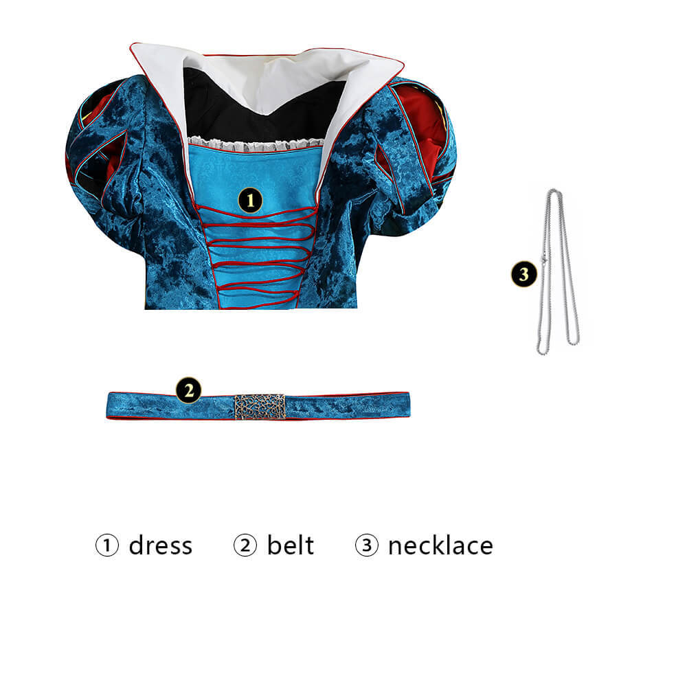 Snow White 2025 Fancy Dress Movie Cosplay Costume For Women Kids Deluxe Takerlama
