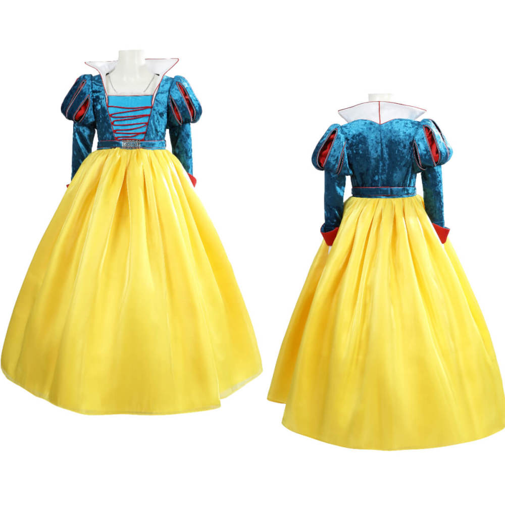 Snow White 2025 Fancy Dress Movie Cosplay Costume For Women Kids Deluxe Takerlama