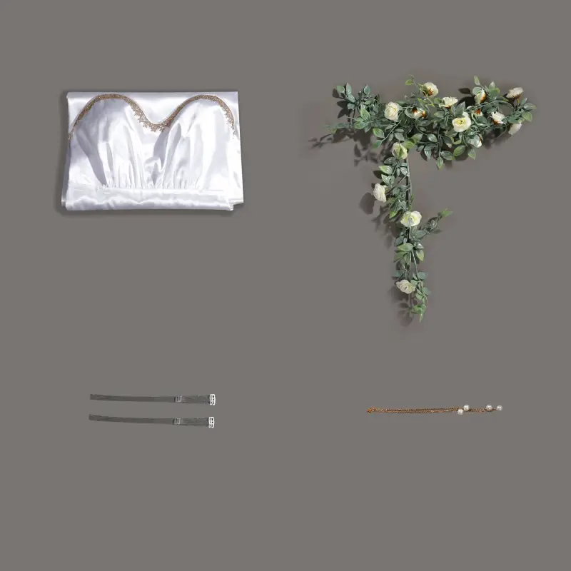 Final Fantasy VII Rebirth Aerith Gainsborough Loveless White Cosplay Costume Takerlama