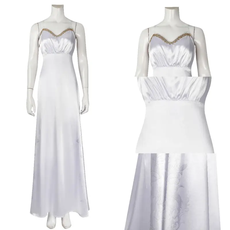 Final Fantasy VII Rebirth Aerith Gainsborough Loveless White Cosplay Costume Takerlama