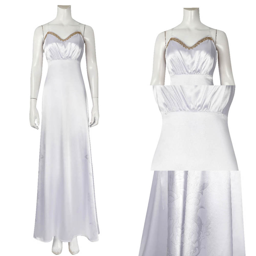 Final Fantasy VII Rebirth Aerith Gainsborough Loveless White Cosplay Costume Takerlama