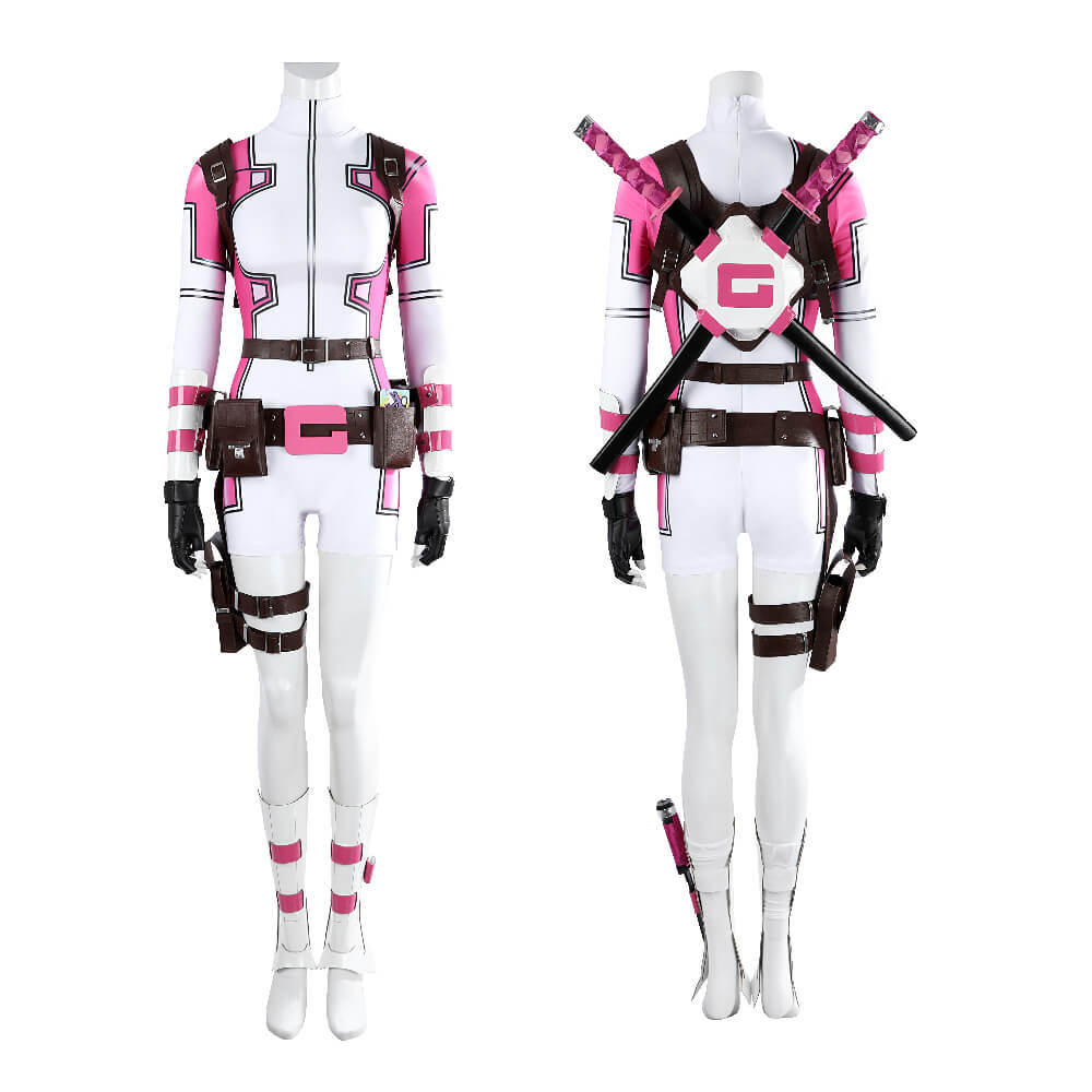 Game Gwenpool Cosplay Costume Fancy Dress Jumpsuit Women Takerlama