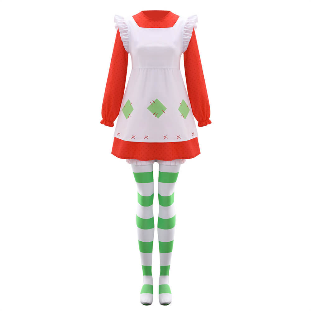 Strawberry Shortcake 1980 Classic Suit Cosplay Costume Takerlama