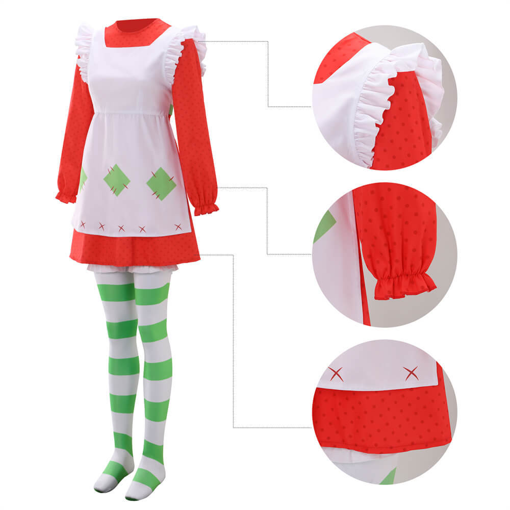 Strawberry Shortcake 1980 Classic Suit Cosplay Costume Takerlama