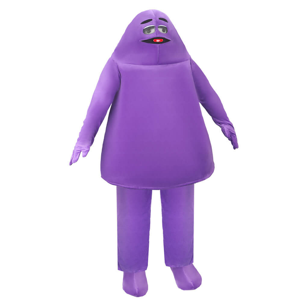 Purple Grimace Monster Cosplay Costume Theme Party Fancy Dress Takerlama