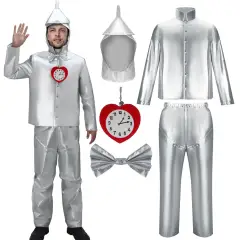 The Wizard of Oz Tin Man Cosplay Tin Woodman Costume Nick Chopper Fancy Dress Adult Takerlama