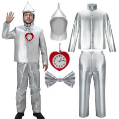 The Wizard of Oz Tin Man Cosplay Tin Woodman Costume Nick Chopper Fancy Dress Adult Takerlama