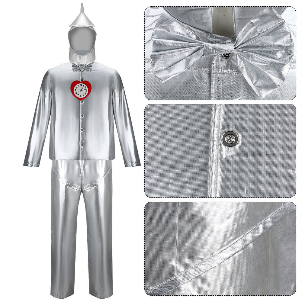 The Wizard of Oz Tin Woodman Cosplay Costume Nick Chopper Fancy Dress Adult Takerlama