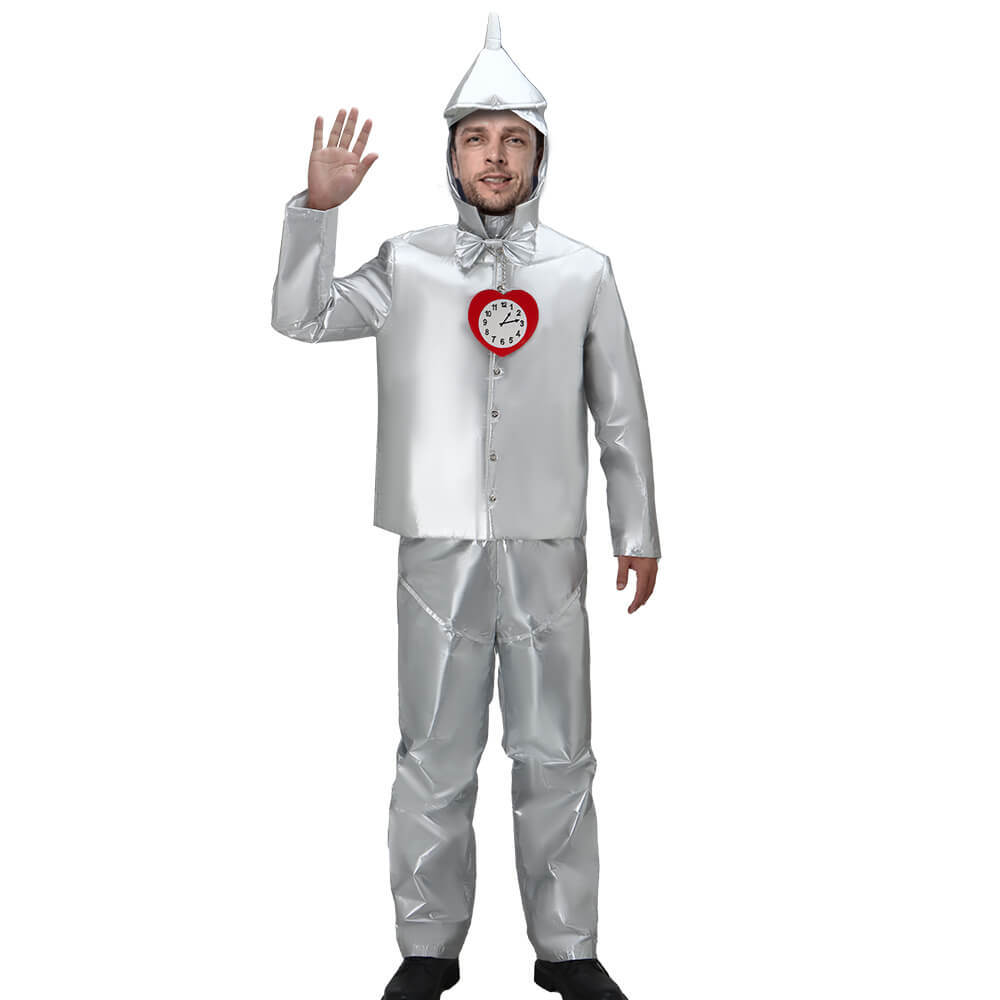 The Wizard of Oz Tin Woodman Cosplay Costume Nick Chopper Fancy Dress Adult Takerlama