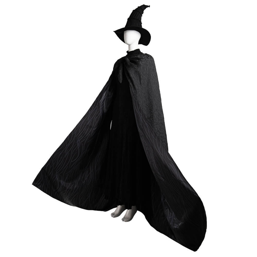 Wicked 2024 Elphaba Cosplay Costume With Boots Black Witch Fancy Dress For Women Takerlama