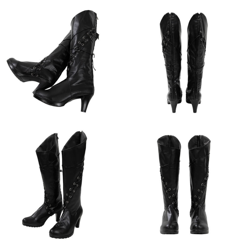 Wicked 2024 Elphaba Cosplay Costume With Boots Black Witch Fancy Dress For Women Takerlama