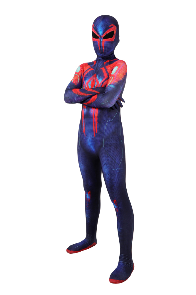 Spiderman 2099 Cosplay Costume For Kids Superhero Across the Spider-Verse Miguel O'Hara Jumpsuit Takerlama