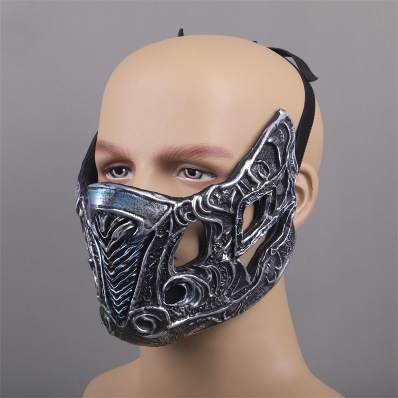 Mortal Kombat Scorpion Sub Zero Face Mask Halloween Cosplay Props (Ready to Ship) Takerlama