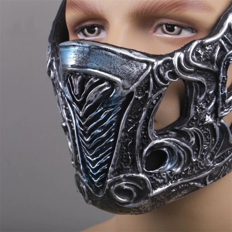 Mortal Kombat Scorpion Sub Zero Face Mask Halloween Cosplay Props (Ready to Ship) Takerlama