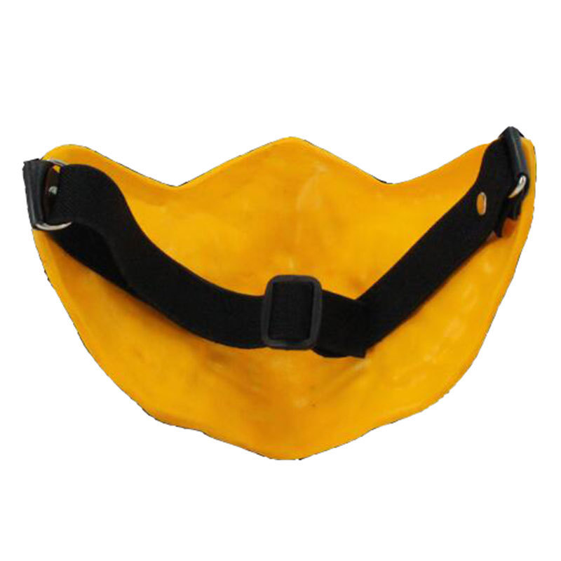 Mortal Kombat Scorpion Gold Mask Cosplay Props Accessories Latex Takerlama