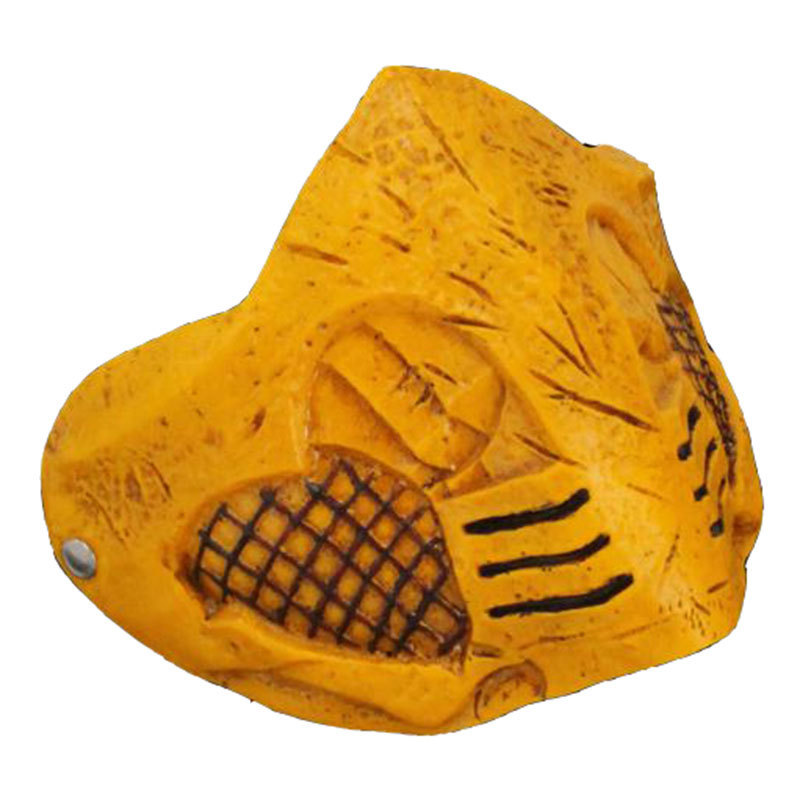 Mortal Kombat Scorpion Gold Mask Cosplay Props Accessories Latex Takerlama
