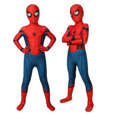 Kid's Spider-Man Homecoming Cosplay Costumes Superhero Jumpsuit Mask Takerlama