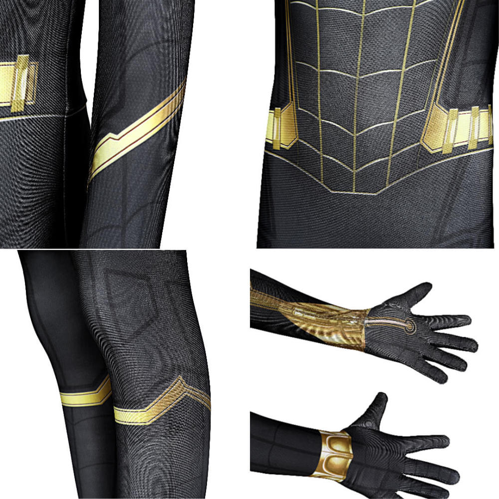 Kid's Spider-Man 3 No Way Home Peter Parker Cosplay Costume Superhero Jumpsuit Mask Takerlama