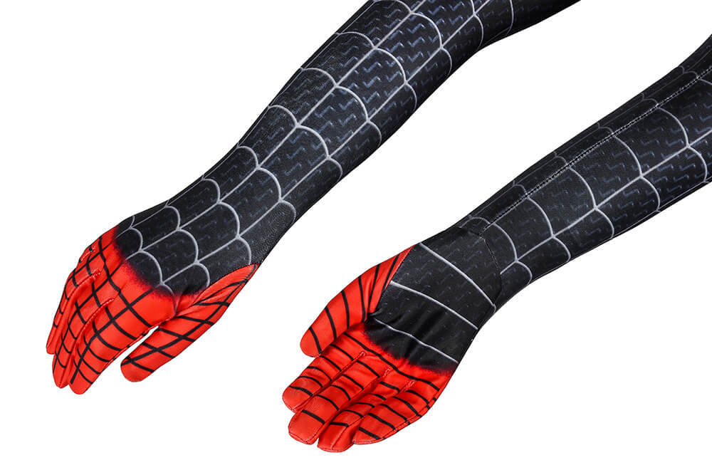 Kid's Spider-Man: Into the Spider-Verse Miles Morales Cosplay Costume Superhero Jumpsuit Mask Takerlama