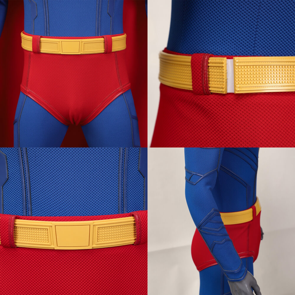 Deluxe Clark Kent Superman Halloween Cosplay Costume Movie Superman Legacy Superhero Jumpsuit Cape Shoes Takerlama