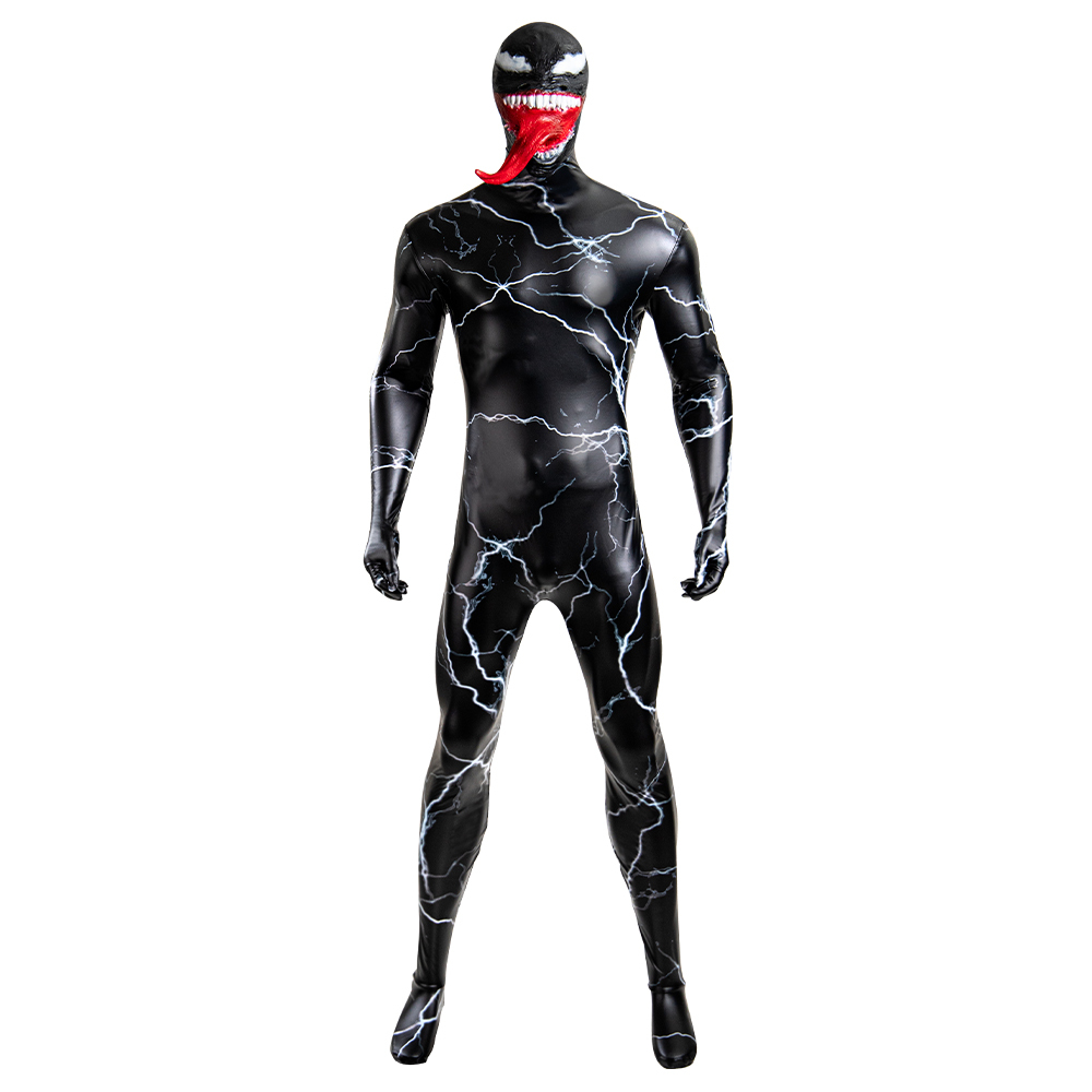 Marvel Venom: The Last Dance Venom Cosplay Costume Supervillain 3D Printed Jumpsuit Mask Helmet Takerlama