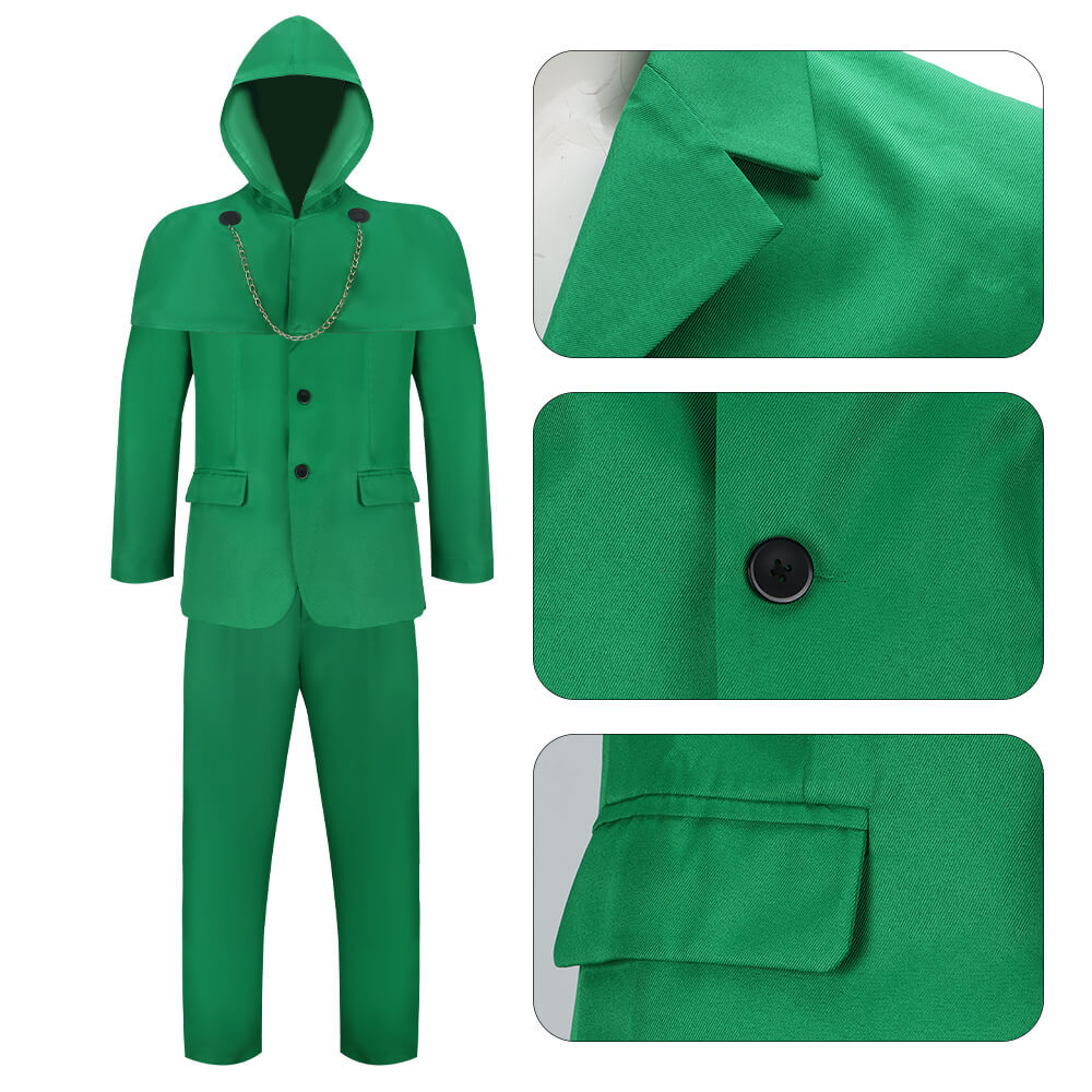 Avengers 5 Doomsday Doctor Doom Cosplay Costume Victor von Doom Marvel Theme Party Green Suit Takerlama