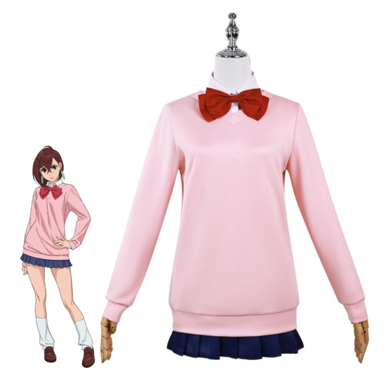Anime Dandadan Momo Ayase Cosplay Costume Wig Women's School Uniform Takerlama