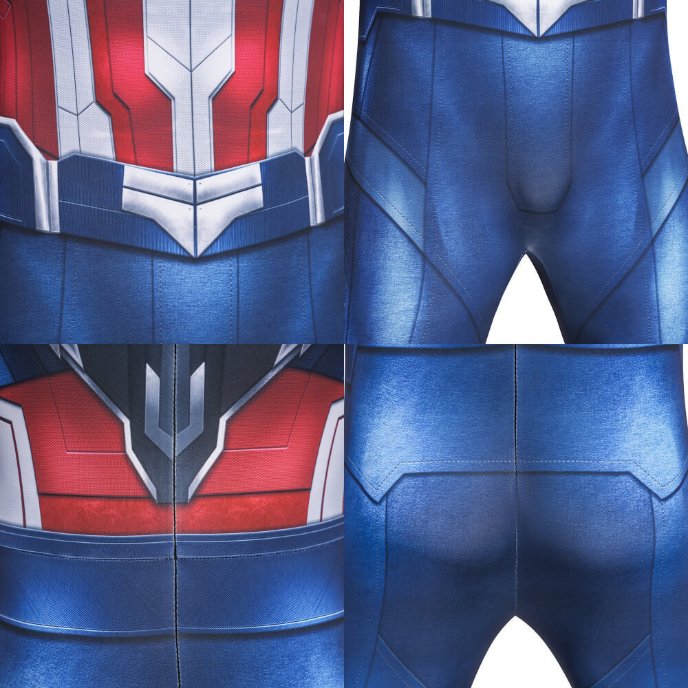Captain America Brave New World Sam Wilson Cosplay Costume 3D Print Halloween Jumpsuit Takerlama