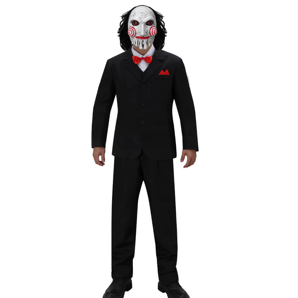 Billy Puppet Cosplay Costume Adult Horror Movie Halloween Party Outfits Takerlama