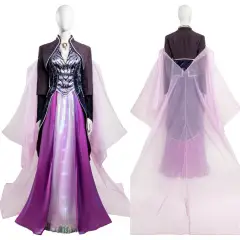 Agatha All Along Agatha Harkness Fancy Dress Women's Cosplay Costume Purple Takerlama