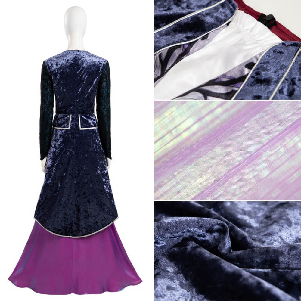 Agatha All Along Agatha Harkness Fancy Dress Women's Cosplay Costume Purple Takerlama