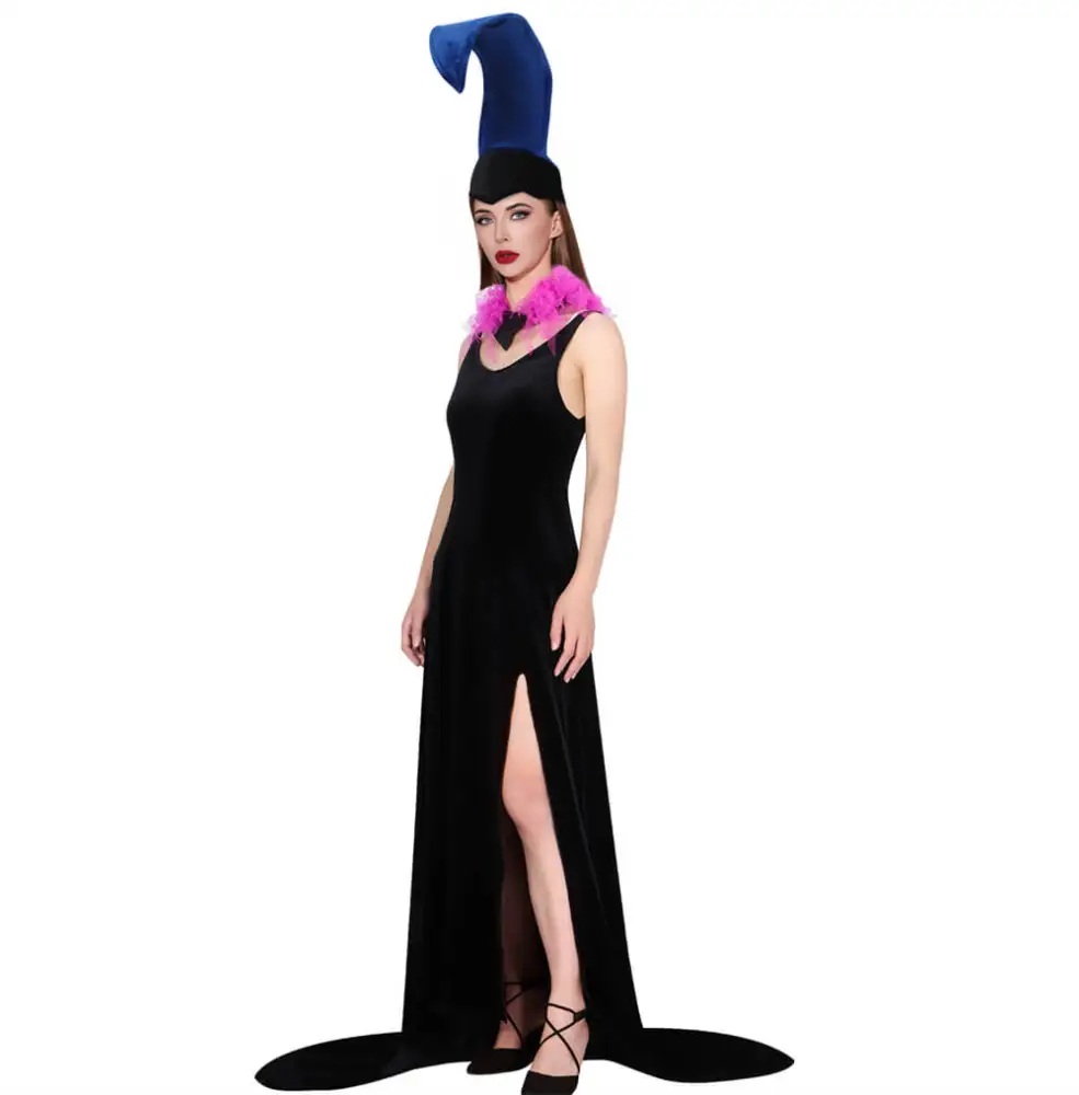 Disney Emperor's New Groove Yzma Women's Costume Halloween Party Fancy Dress  Hat Collar Takerlama, image size:985x1000