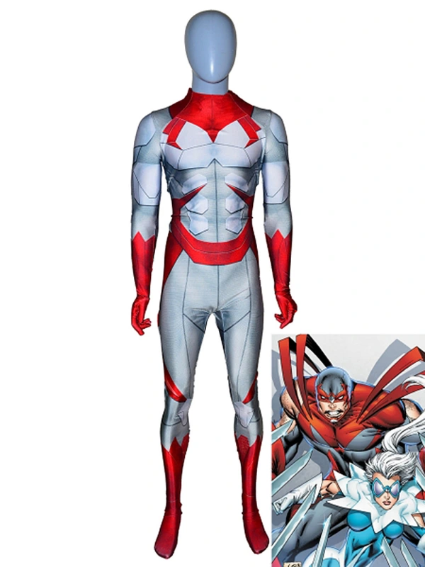 Titans Hawk Hall Costume Hawk and Dove Superhero Cosplay Jumpsuit Takerlama