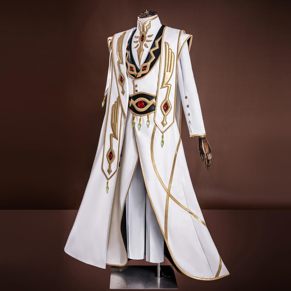 Code Geass Lelouch Vi Britannia King Cosplay Costume Lamperouge Emperor King Suit with Hat Takerlama