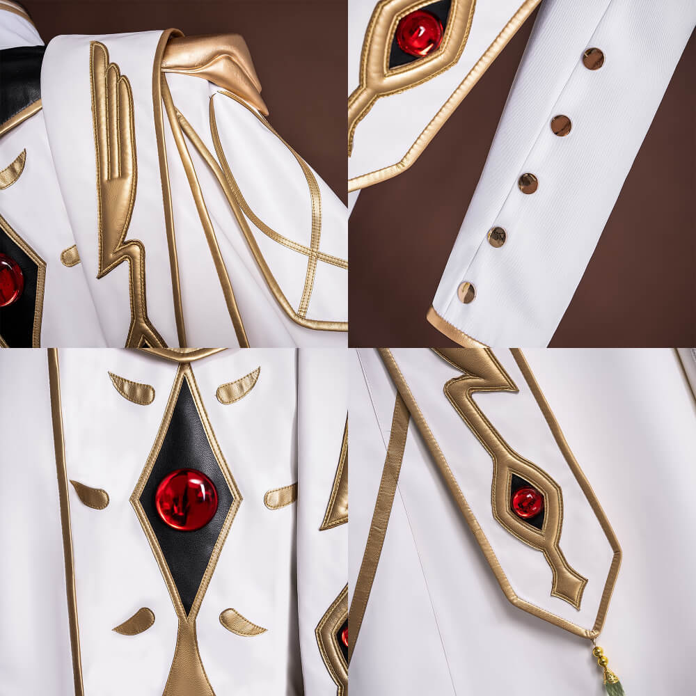 Code Geass Lelouch Vi Britannia King Cosplay Costume Lamperouge Emperor King Suit with Hat Takerlama