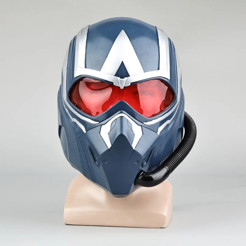Captain America Brave New World Sam Wilson Cosplay Helmet PVC Halloween Costume Mask Props Accessories Takerlama