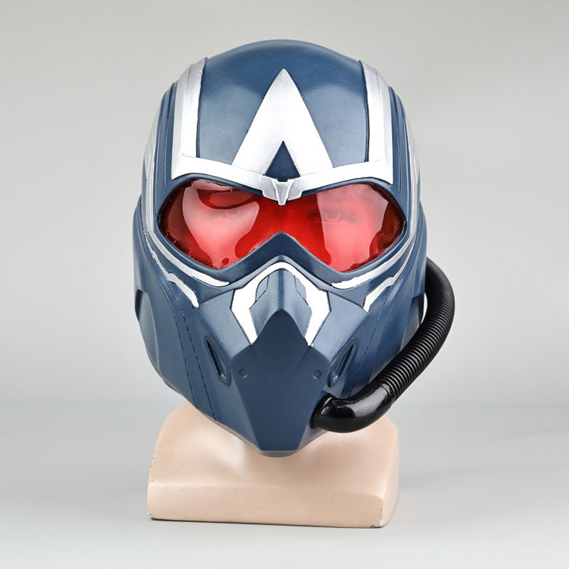 Captain America Brave New World Sam Wilson Cosplay Helmet PVC Halloween Costume Mask Props Accessories Takerlama