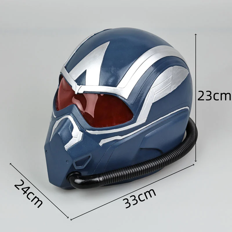 Captain America Brave New World Sam Wilson Cosplay Helmet PVC Halloween Costume Mask Props Accessories Takerlama