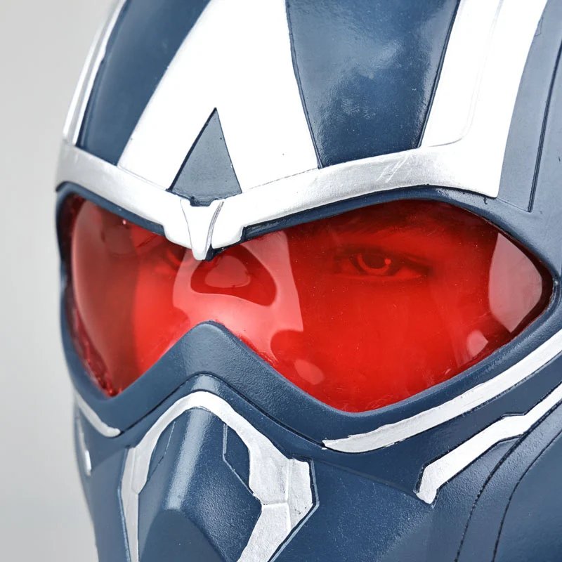 Captain America Brave New World Sam Wilson Cosplay Helmet PVC Halloween Costume Mask Props Accessories Takerlama