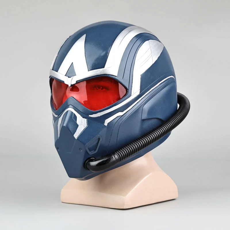 Captain America Brave New World Sam Wilson Cosplay Helmet PVC Halloween Costume Mask Props Accessories Takerlama