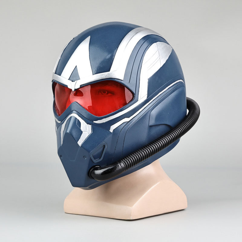 Captain America Brave New World Sam Wilson Cosplay Helmet PVC Halloween Costume Mask Props Accessories Takerlama