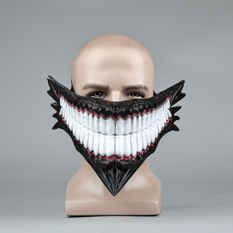 FACE OKA トランプ Amazon.com: YLEAFUN Okarun Cosplay Mask Ken Takakura Half Face