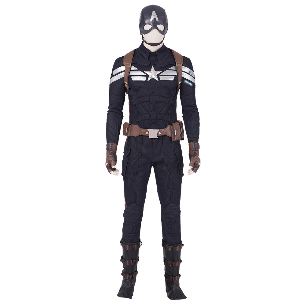 Captain America The Winter Soldier Steve Rogers Cosplay Costume Superhero Suit Takerlama