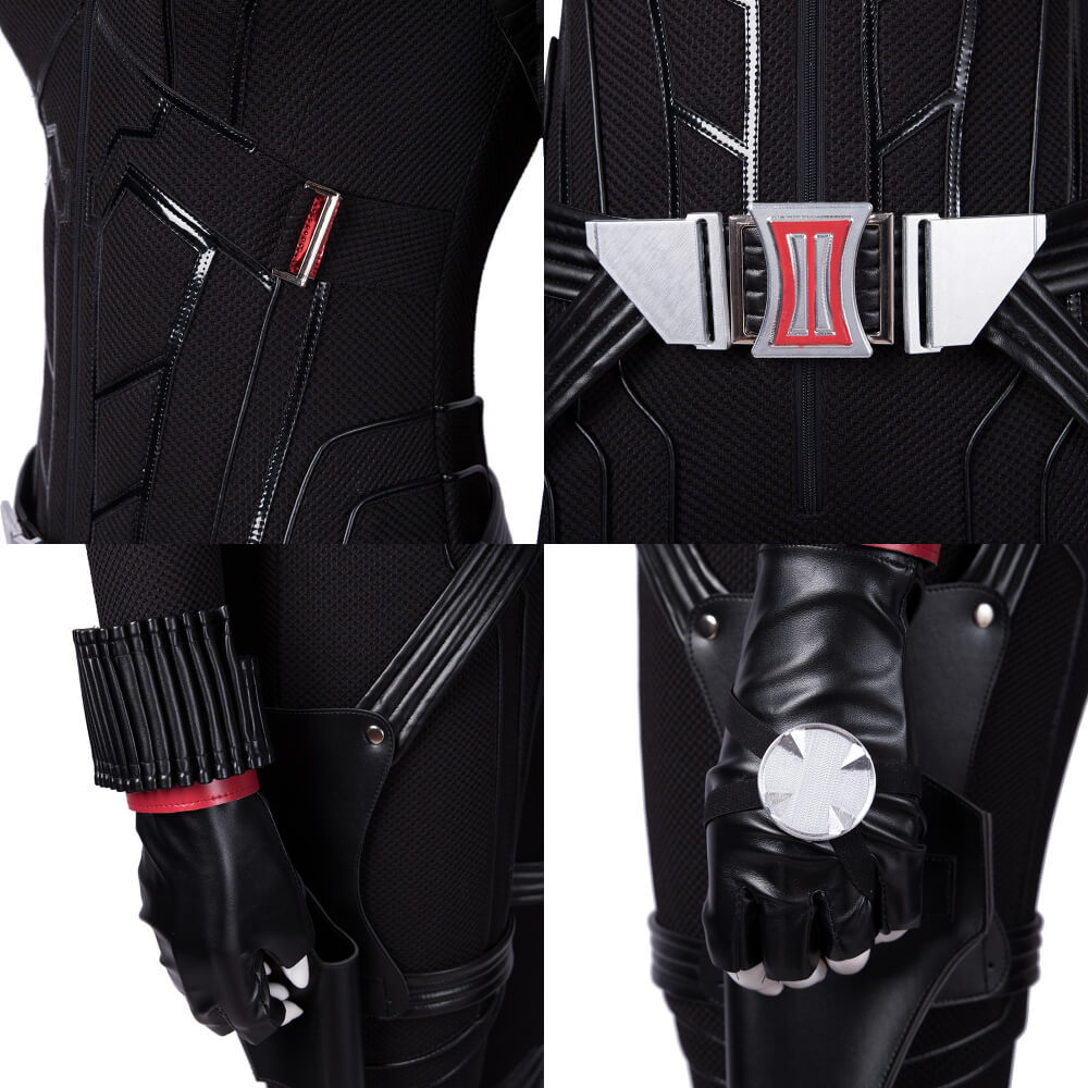 Black Widow Costume Avengers Endgame Natasha Romanova Halloween Cosplay Jumpsuit Takerlama
