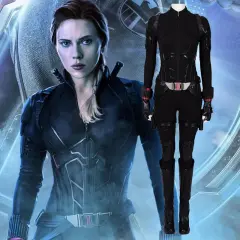 Black Widow Costume Avengers Endgame Natasha Romanova Halloween Cosplay Jumpsuit Takerlama