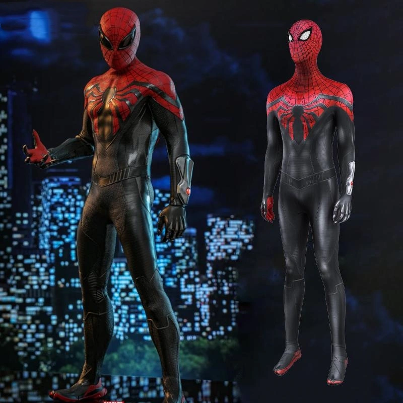Spider-Man 2 PS5 Superior Spiderman Cosplay Costume With Mask 3D Print Jumpsuit Takerlama