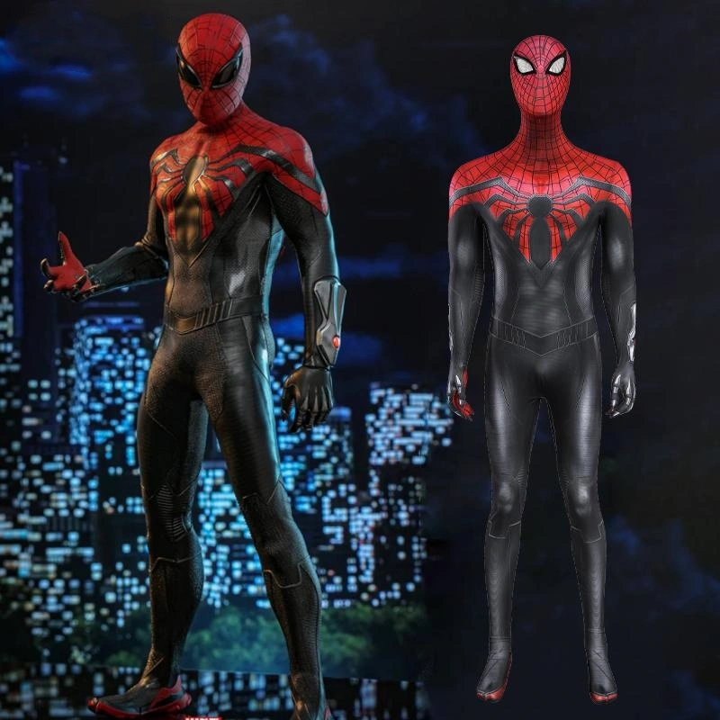 Spider-Man 2 PS5 Superior Spiderman Cosplay Costume With Mask 3D Print Jumpsuit Takerlama