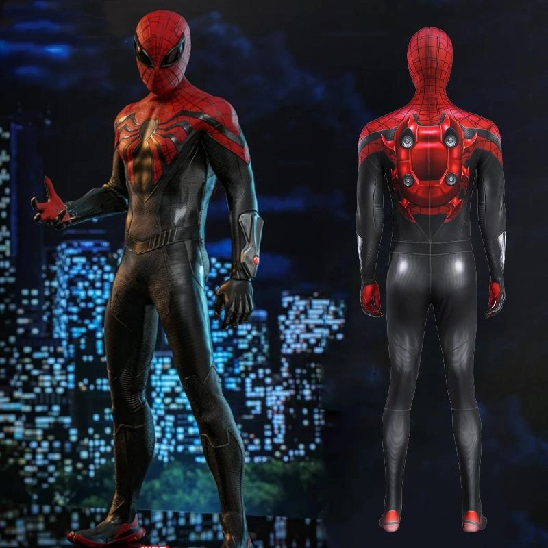 Spider-Man 2 PS5 Superior Spiderman Cosplay Costume With Mask 3D Print Jumpsuit Takerlama