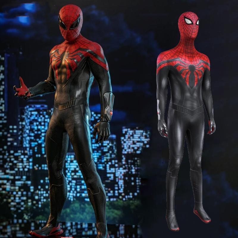 Spider-Man 2 PS5 Superior Spiderman Cosplay Costume With Mask 3D Print Jumpsuit Takerlama