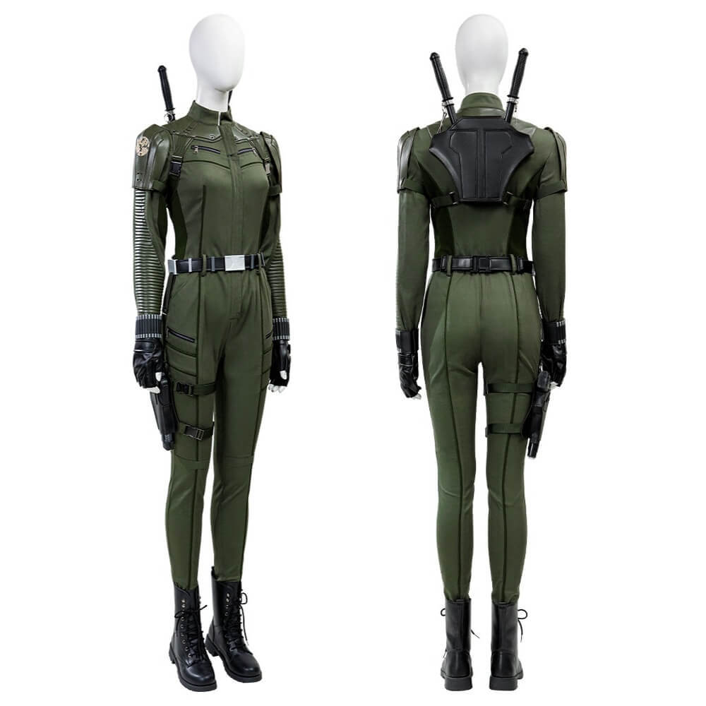 Thunderbolts Black Widow Costume Superhero Yelena Belova Halloween Cosplay Jumpsuit Takerlama